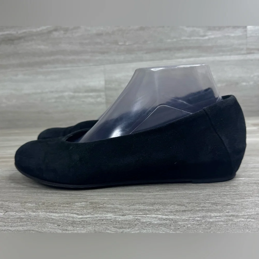 Eileen Fisher Una Hidden Wedge Suede Ballet Loafers Womens Size 7.5